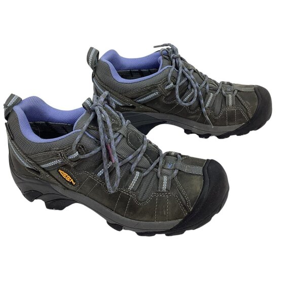 Keen Targhee ll Womens 7 Waterproof Leather Mesh Hiking Shoes Gray - Picture 7 of 11
